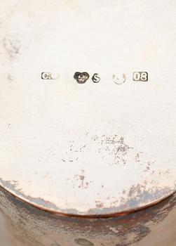 BÄGARE, 6 st, silver, CG Hallberg, Stockholm 1941. Vikt ca 142 gram.