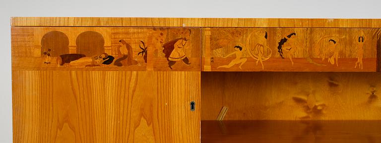 SIDEBOARD, troligen Mjölby Intarsia, 1930-tal.