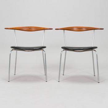 Hans J. Wegner, six mid-20th century 'PP701' armchairs for Johannes  Hansen Denmark.