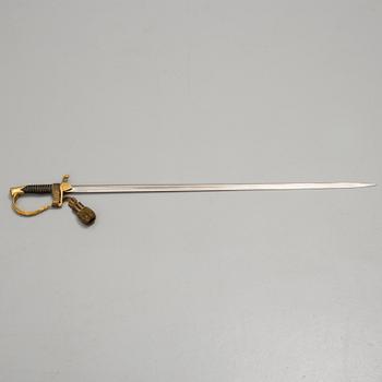 SABEL, m/1902, för officer vid kustartilleriet, troligen vid Vaxholm, Sverige.