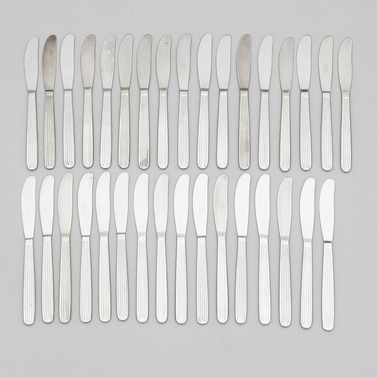 Kaj Franck, bestickserie, 220 st, rostfritt stål, "Scandia", Hackman Sorsakoski. Formgiven 1952.