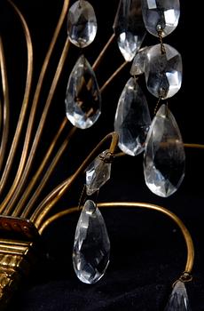 VÄGGLYSTRAR, ett par, empirestil. 1900-talets andra hälft.