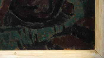 JÜRGEN VON KONOW, olja på pannå, sign.