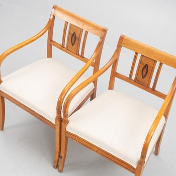 A pair of chairs, circa 1900.