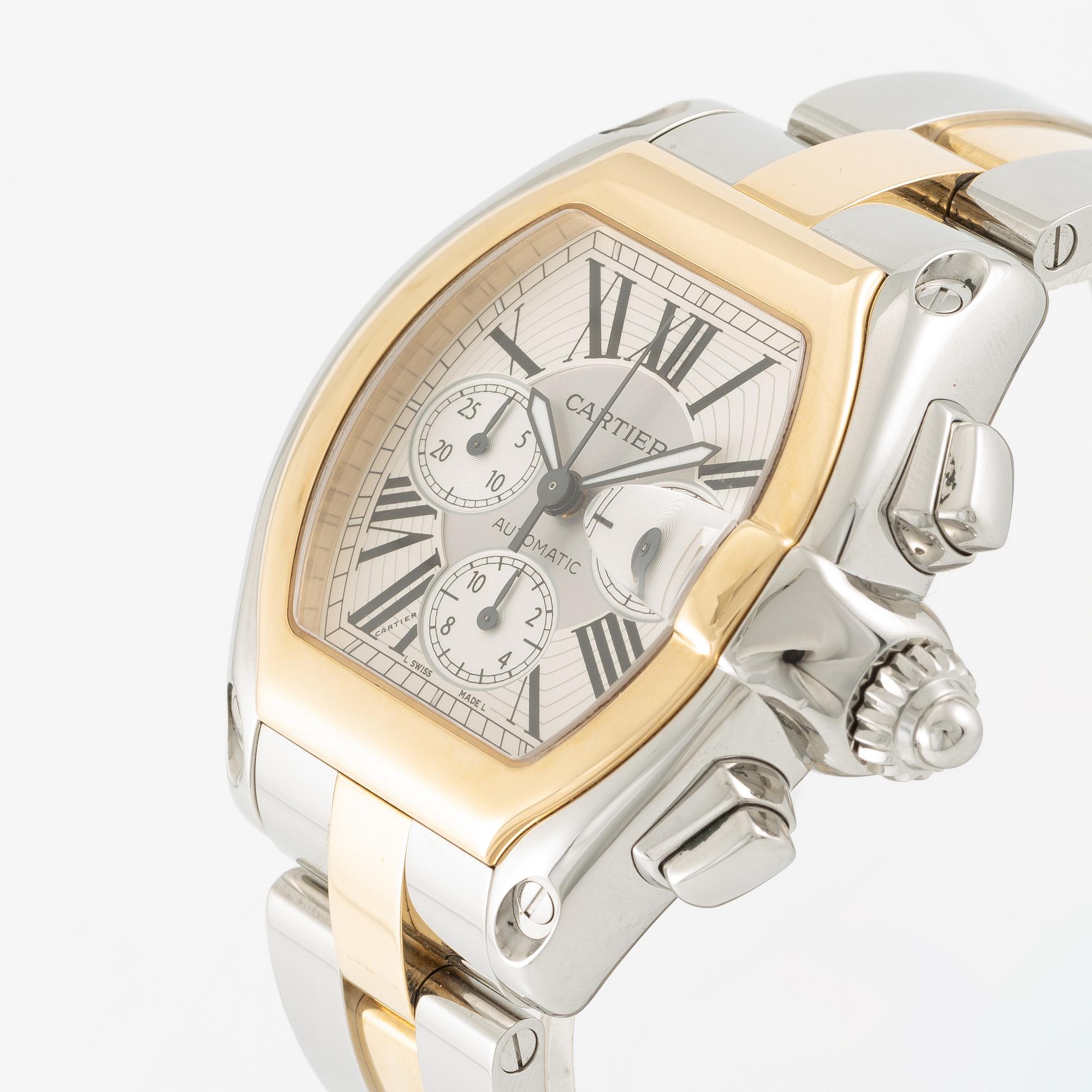 Cartier, Roadster XL, chronograph, ca 2005.