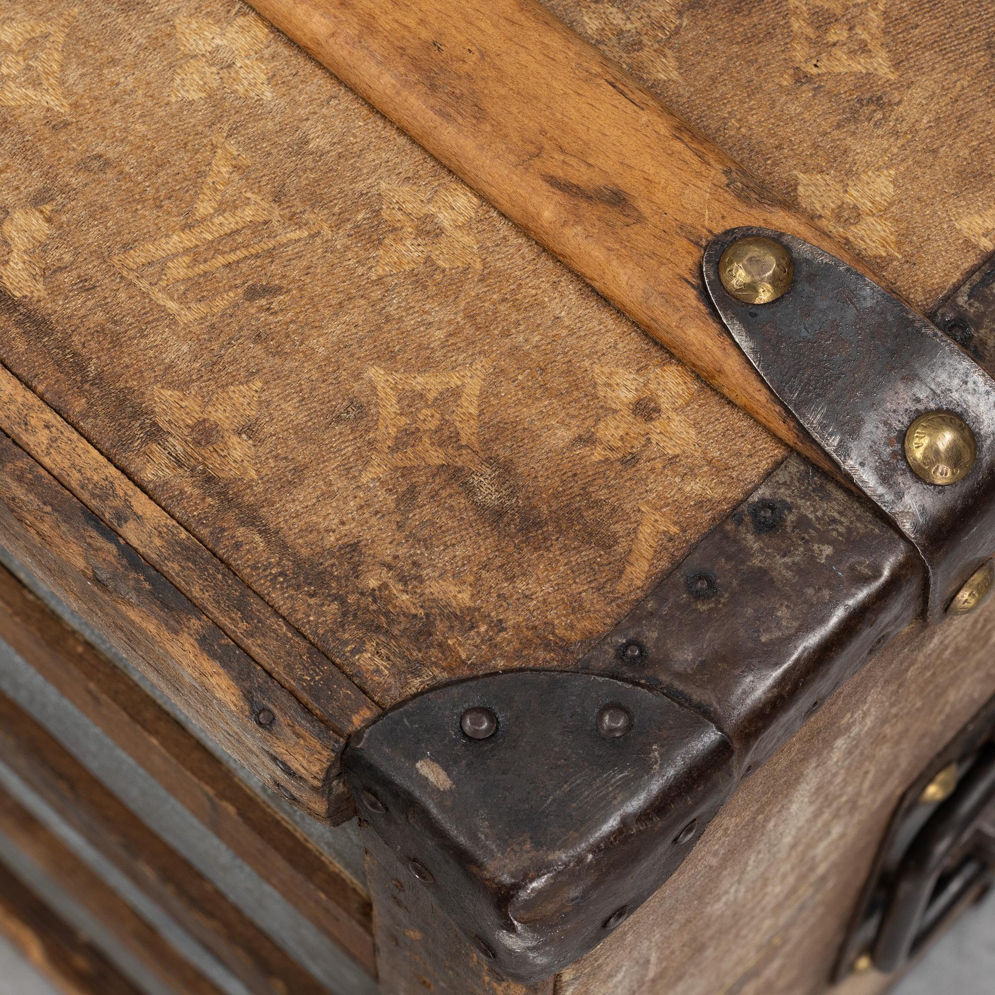 Louis Vuitton, a vintage steamer trunk, late 19th Century.