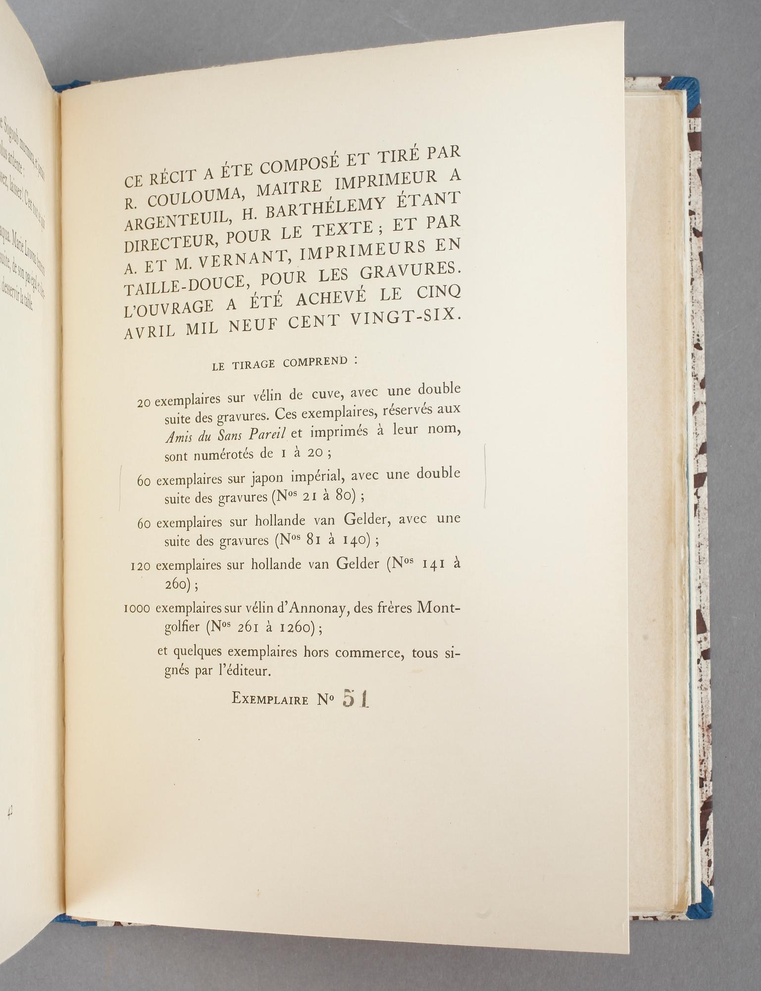 J. KESSEL, Le Thé du Capitaine Sogoub, illustrerad av Nathalie Gontcharova, Paris 1926.
