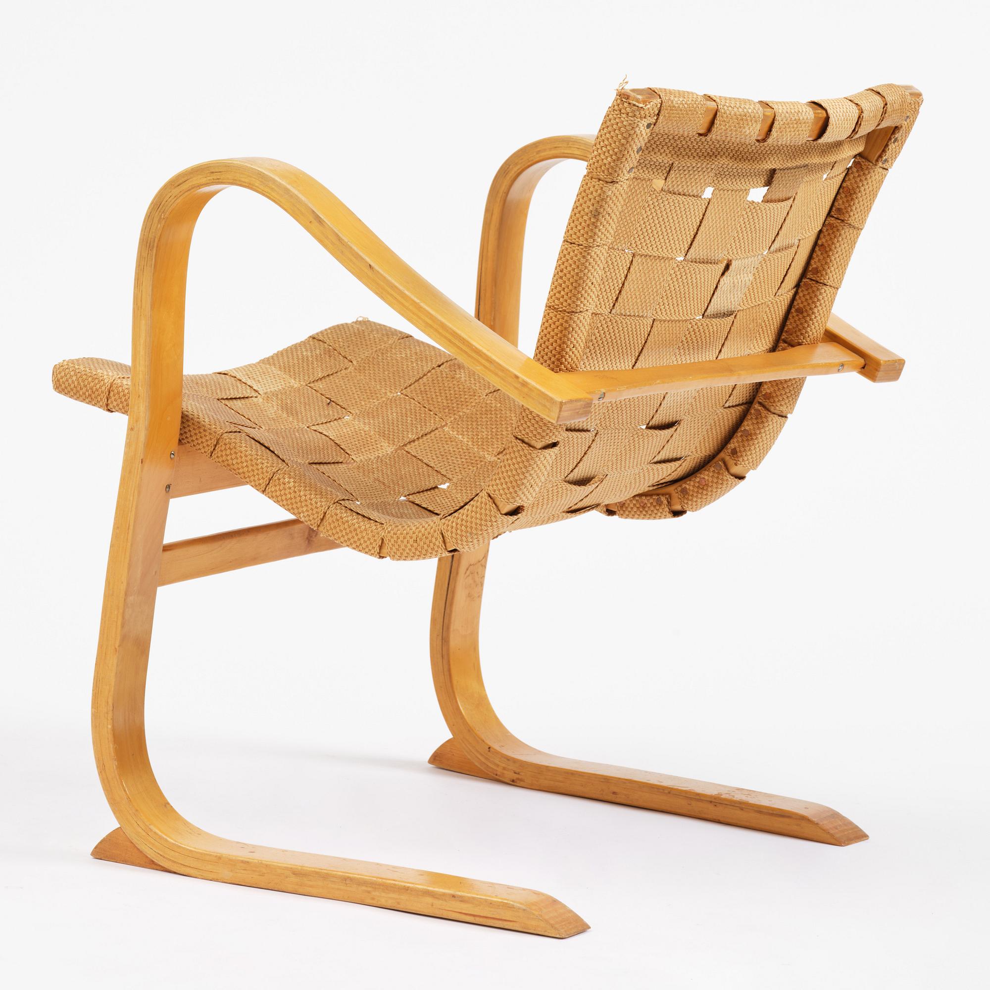 G. A. Berg, a "Tösen" easy chair, Stockholm, 1940s.