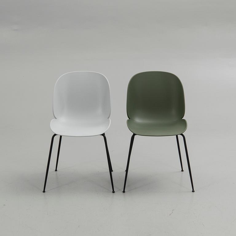 GamFratesi, chairs, a pair, "Beetle Chair", Gubi, Denmark.