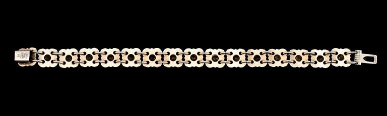 ARMBAND, sterlingsilver och emalj, Willy Winnaess, David-Andersen, Norge, 1950-/60-tal.