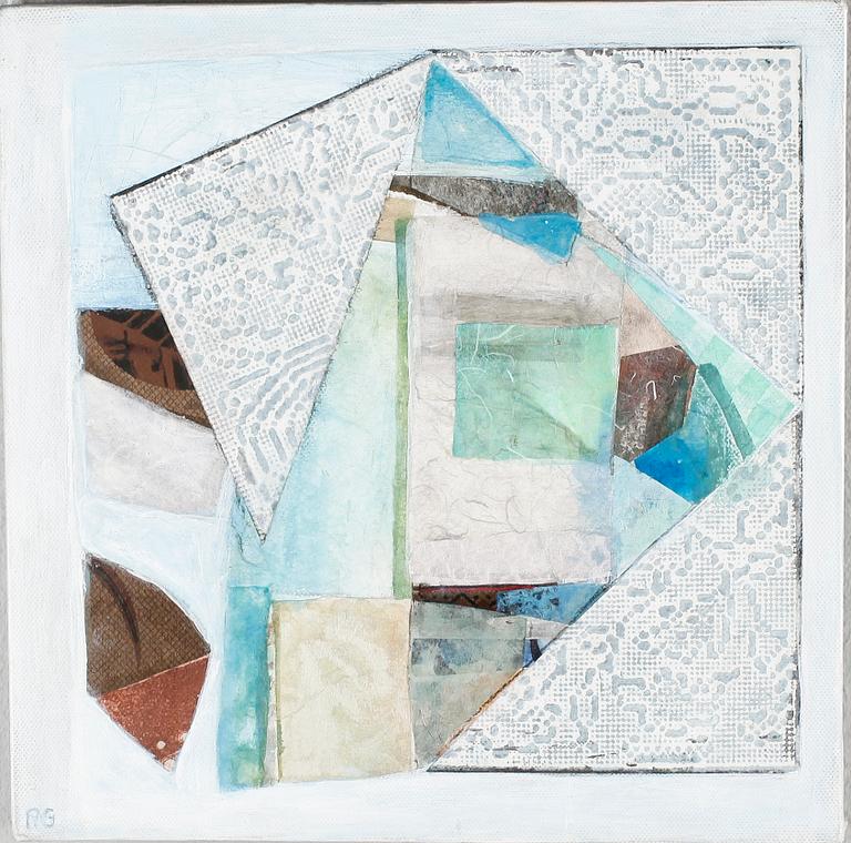 RUTH GOLDMANN-GROSIN, blandteknik, signerad "RG".