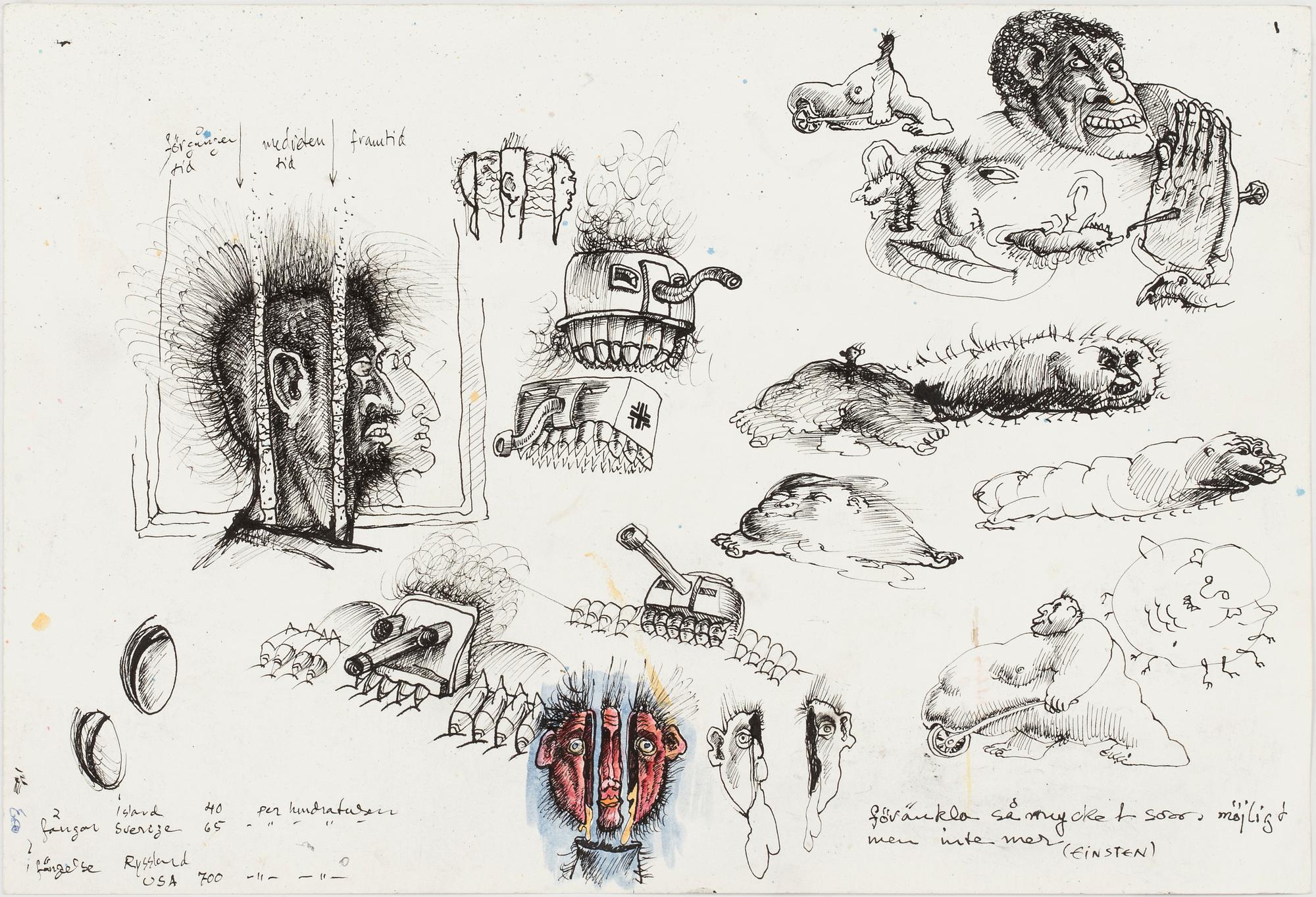 ULF RAHMBERG, Mixed media, signed and dated MMI.