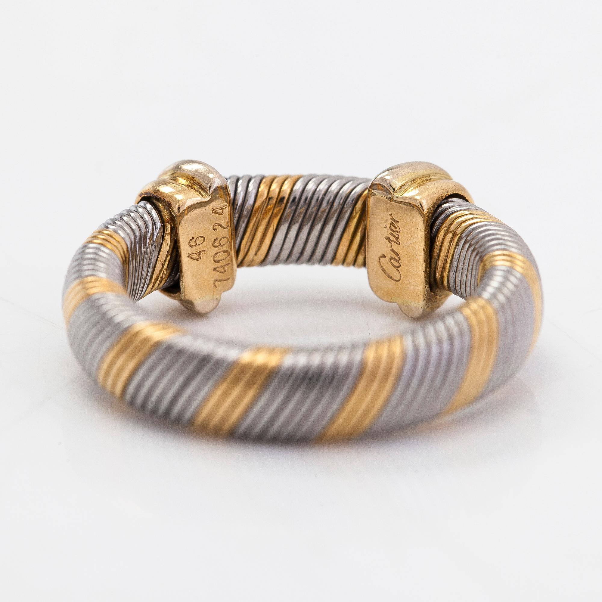 Cartier, ring, "Aurore",  18K guld och stål.