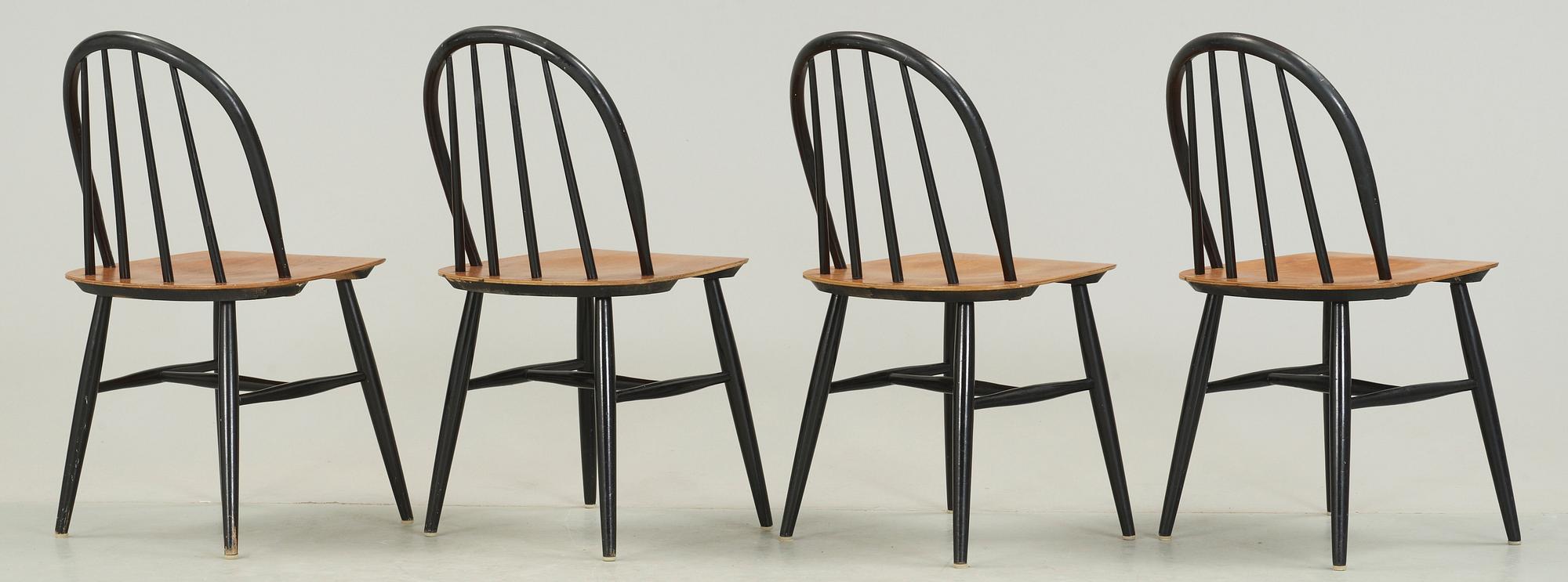 STOLAR, 4 st, Fanett, Ilmari Tapiovaara, Edsbyverken. 1950/60-tal.