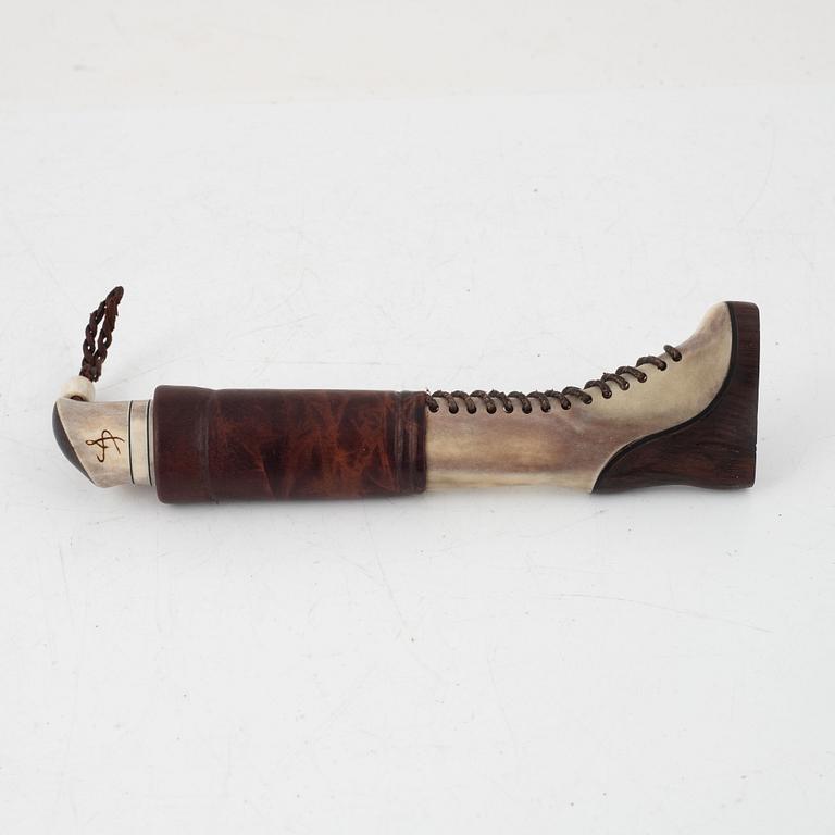 Ingrid Åman, a boot shaped knife, signed.