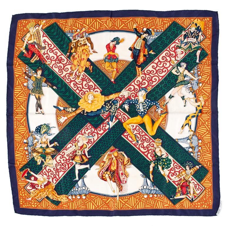 HERMÈS, silk scarf, "Les Ballets Russes".