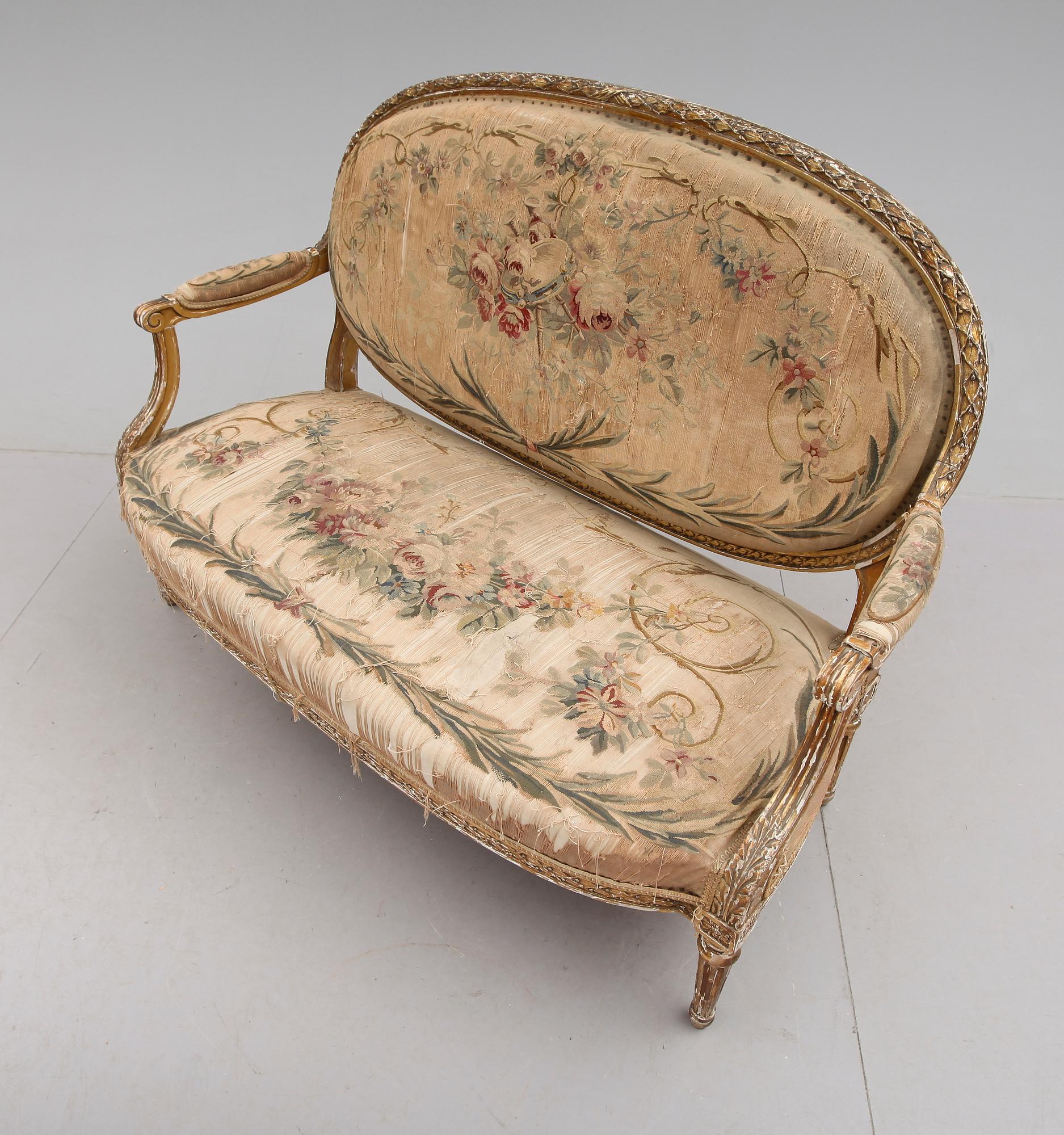 SOFFA, Louis XVI, Frankrike, 1800-talets andra hälft.