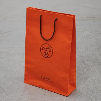 Hermès, a cachmere and silk 'La Promenade du Matin' scarf.
