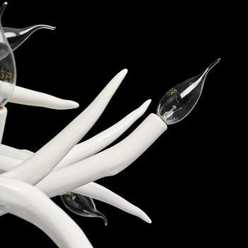 Jason Miller, takkrona, "Superordinate Chandelier 12 Antlers, taklampa, Roll & Hill, USA.