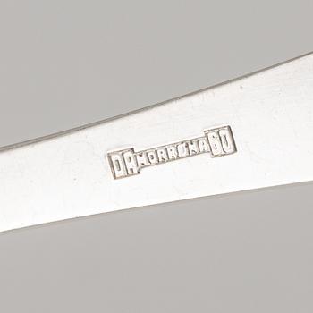 Cutlery set, David Andersen, "Norona" silver plate, 59 pieces, Norway.