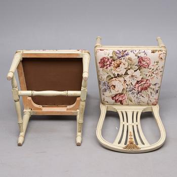 STOLAR, 4 st, gustaviansk stil, 1900-talets mitt/andra hälft.