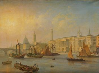 771. Thomas Sautelle Roberts, attributed to, "The new custom house.".