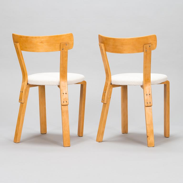 Alvar Aalto, a pair of 1940s '69' chairs for O.Y. Huonekalu- ja Rakennustyötehdas A.B.