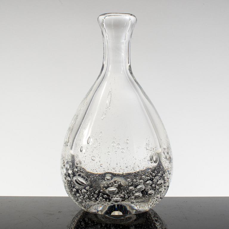 KAJ FRANCK, a glass vase, Iittala. Signed.