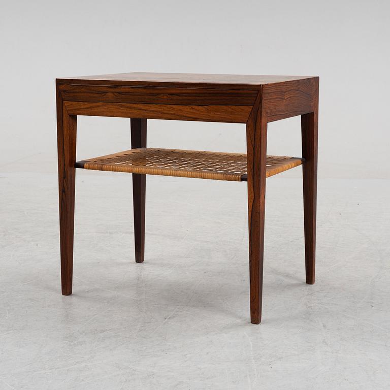 Severin Hansen, sängbord, Haslev, Danmark, formgivet 1957-58.