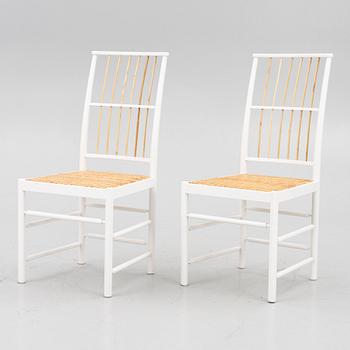 Josef Frank, a pair of chairs, model B 2025, Svenskt Tenn, after 1985.