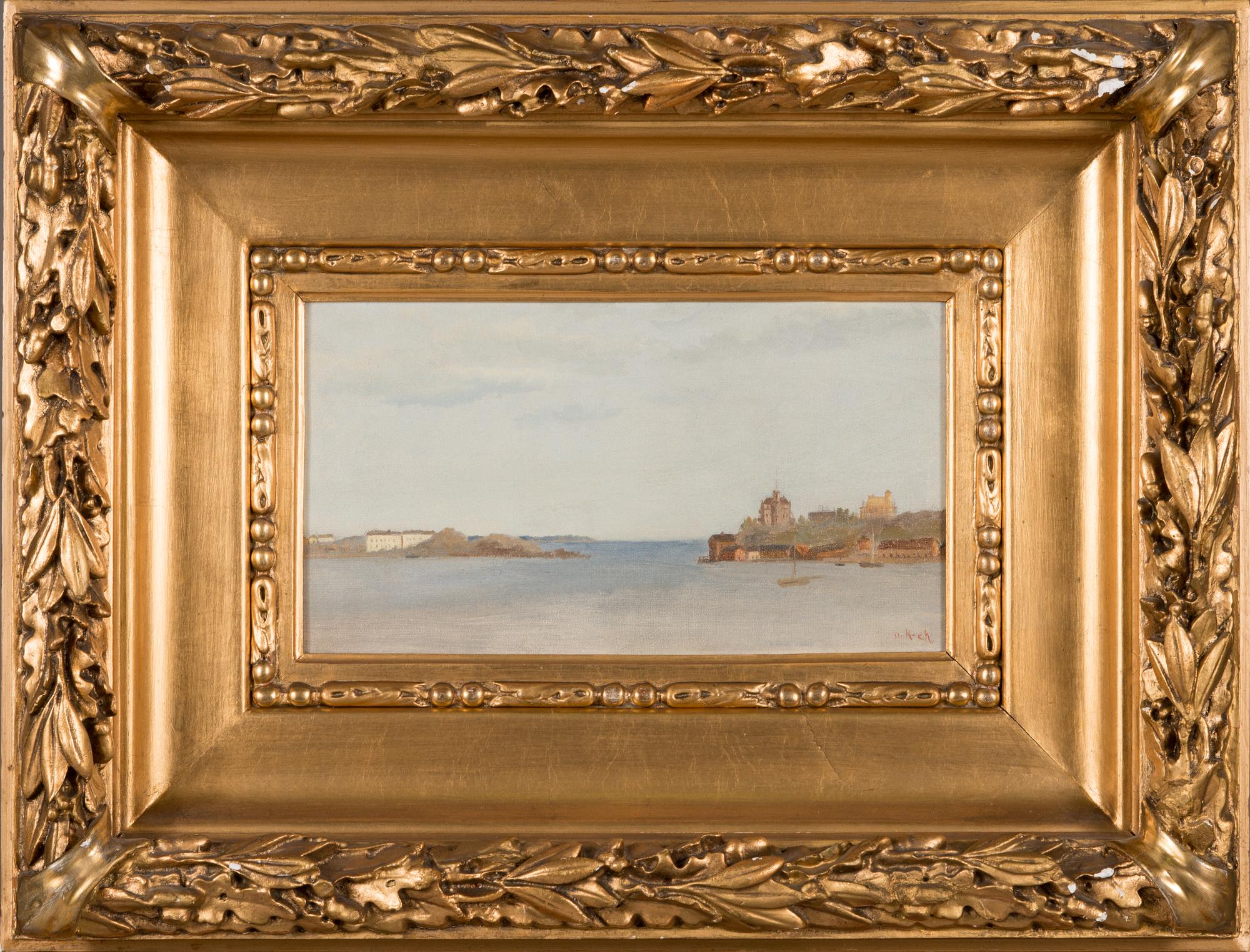 Oscar Kleineh, oil on board, signed.