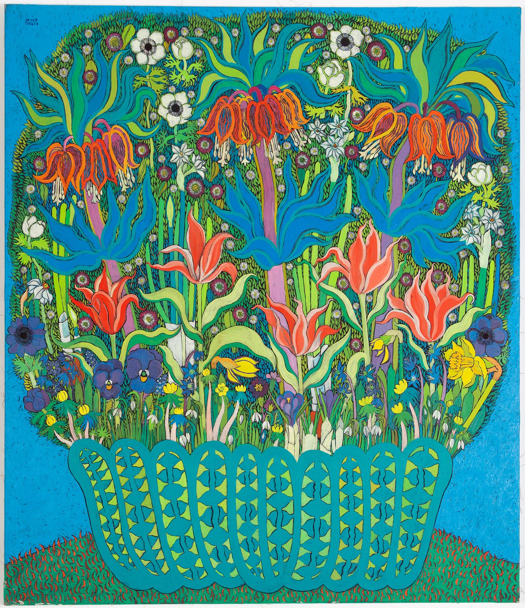 Jette Stoltz, oil on canvas, signed.