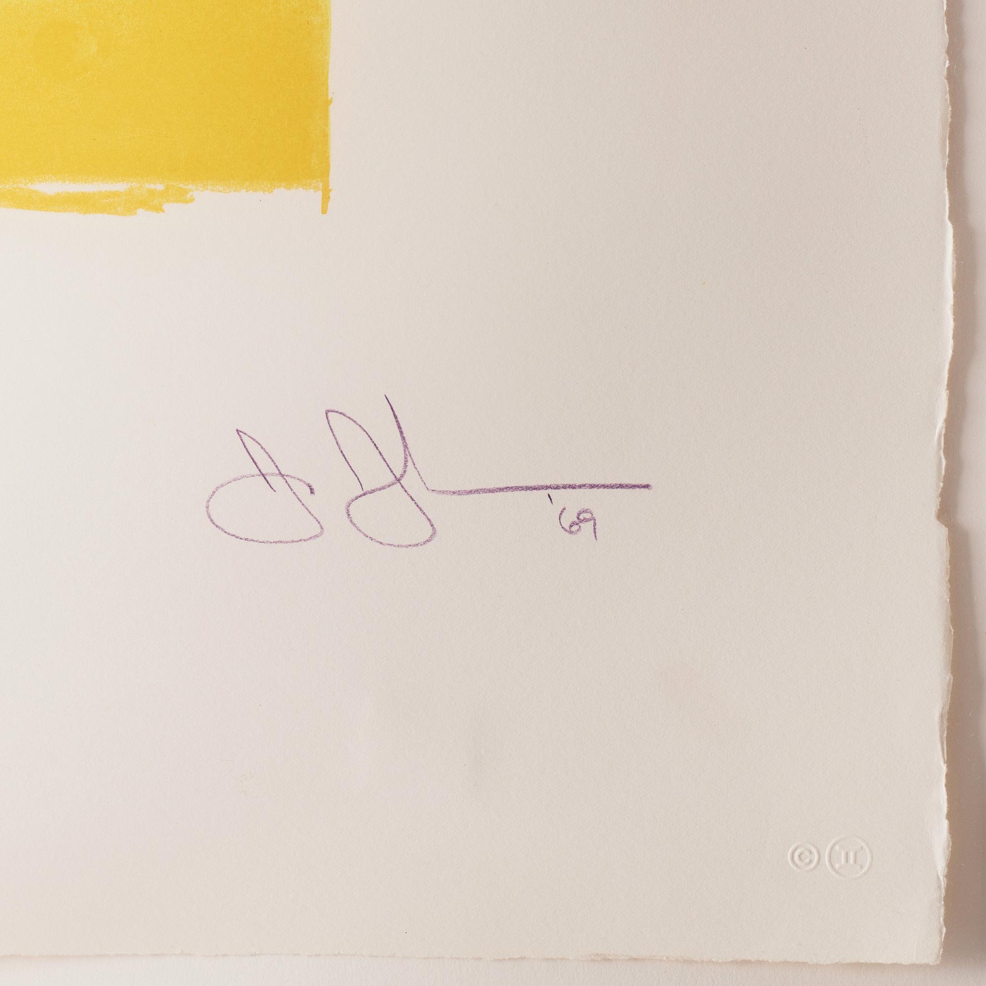 Jasper Johns, "Figure 1", ur: "Color numeral series".