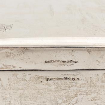 A silver box by Karl Anderson, Stockholm, 1916.