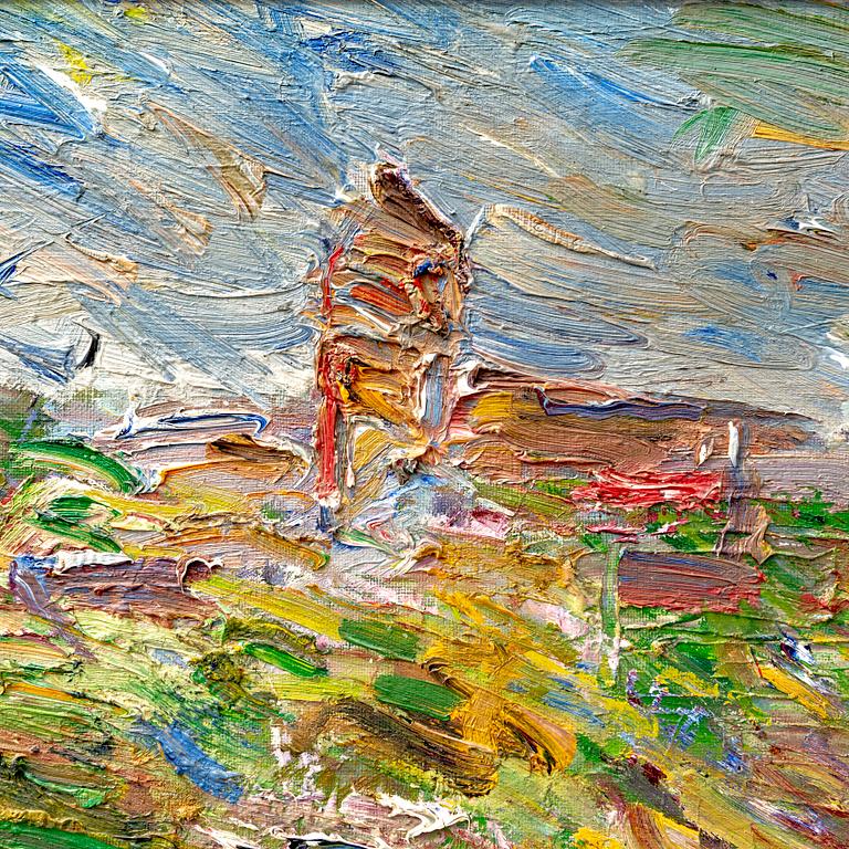 Gösta Lindqvist, oil on canvas signed.