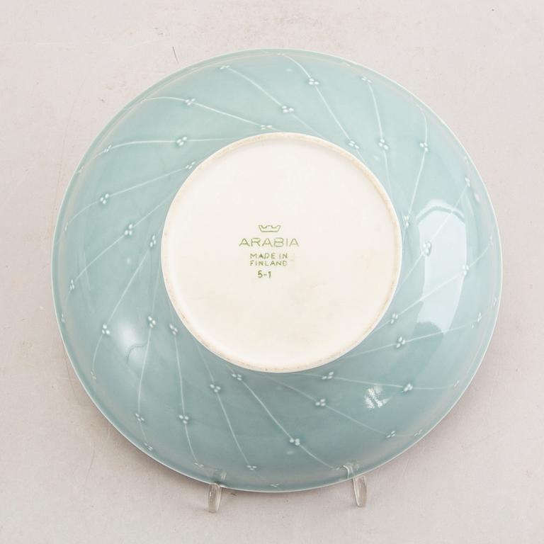 Aune Siimes, Skålar 2 st samt koppar med fat 2 st signerade Arabia 1900-talets andra hälft.