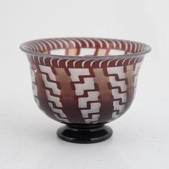 Eva Englund, skål, Orrefors 1988.