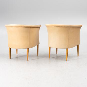 Marie Norell-Möller, a pair armchairs, "Cicci", Norell Furniture.