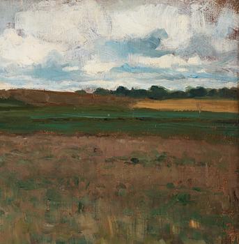 Bruno Liljefors, Landscape from Kvarnbo, Uppland, Sweden.