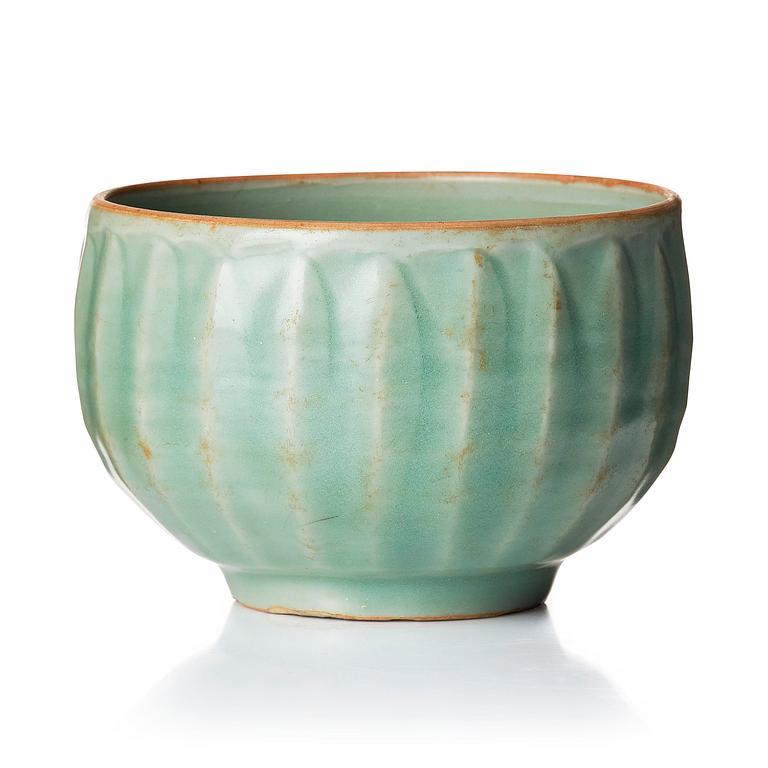 A 'Longquan' celadon-glazed 'lotus' bowl, Southern Song dynasty .