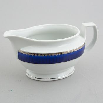 Sigvard Bernadotte, service, 52 pieces of porcelain, "Marianne Royal Blue" Christineholm/Fyrklövern, Millennium series 2000.