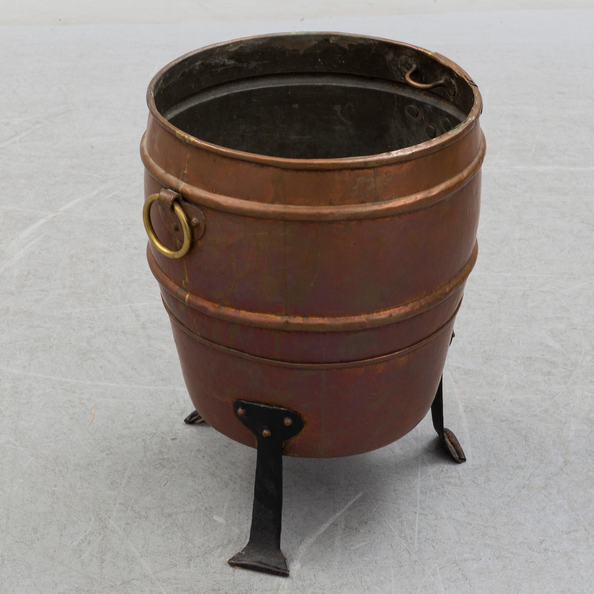 A copper barrel circa 1900.