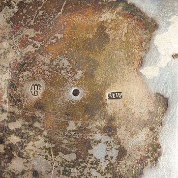 Serveringsbestick och skrammelskedar, 10 st, silver, 1800-1900-tal.