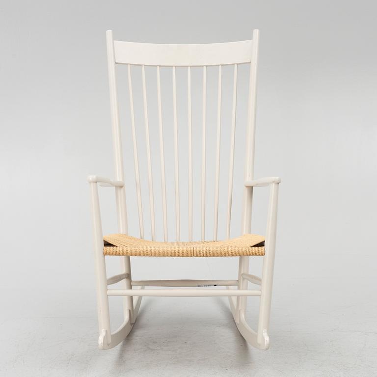 Hans J. Wegner, a rocking chair model 'J 16', FDB Möbler, late 20th century.