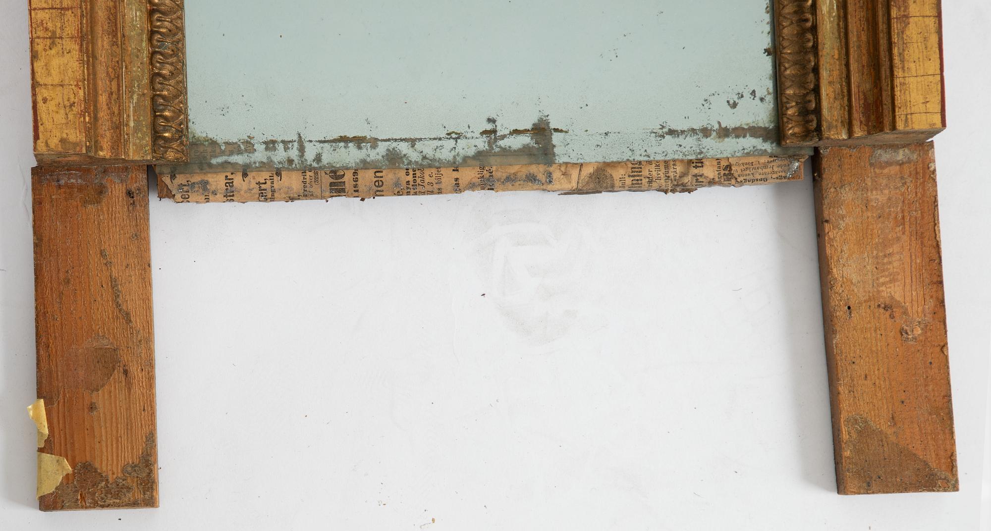 A Gustavian mirror, end of the 18th Century.