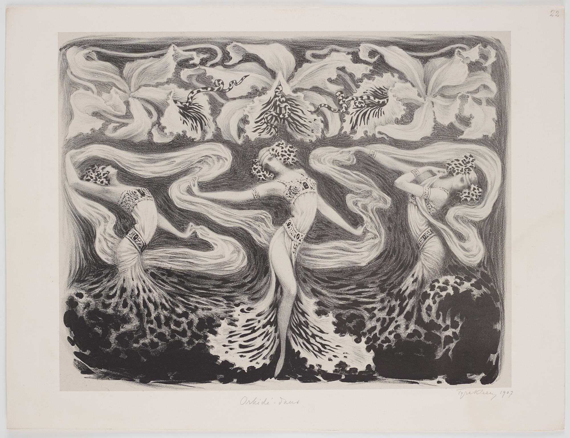 Tyra Kleen, mapp med sju litografier.