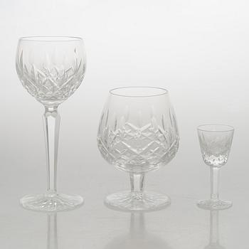A 142-piece glass set, crystal, Waterford 1960s/1970s.