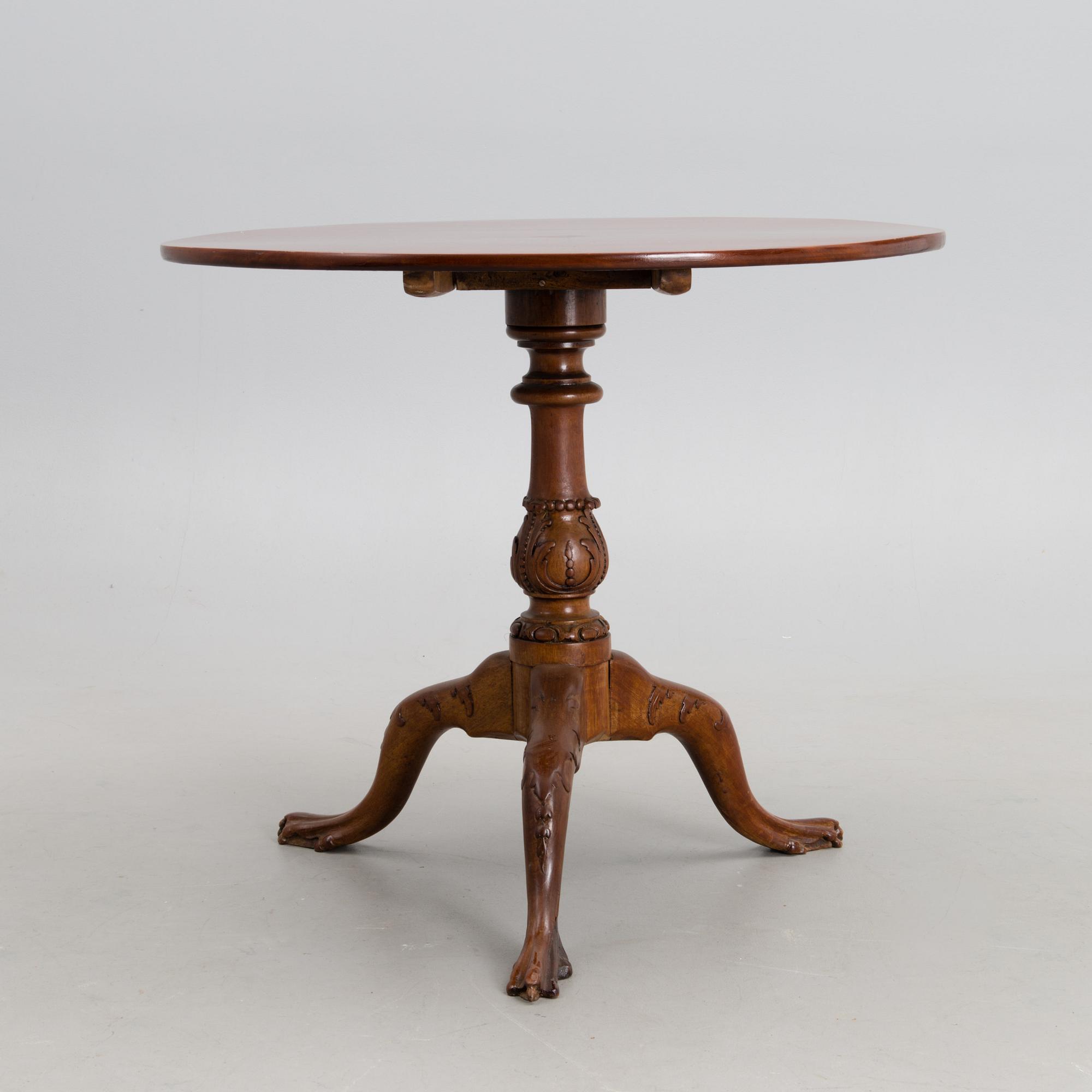 FÄLLBORD, solid mahogny, England, 1700-tal.