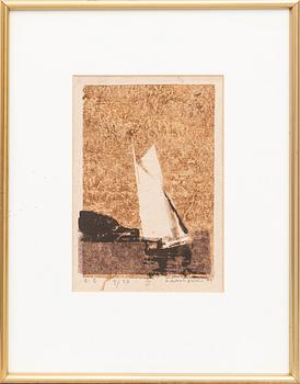 Lars Lerin, träsnitt signerat daterat och numrerat 94 e:t 4/20.