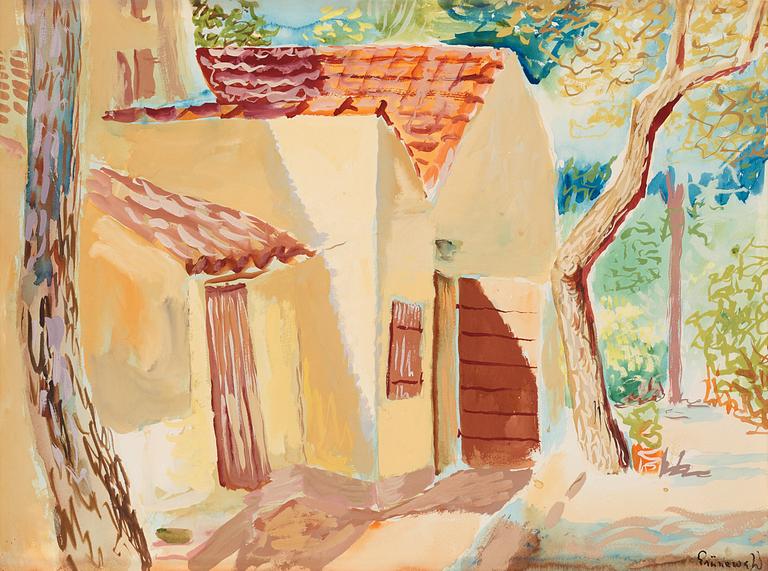 Isaac Grünewald, Det gula huset.